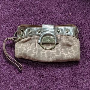 Gold Linea Rosetti Handbag Wristlet